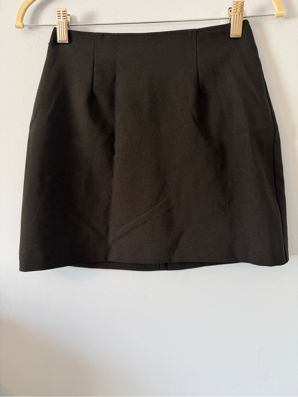 XOXO Black Mini Skirt - Clean A-Line Style